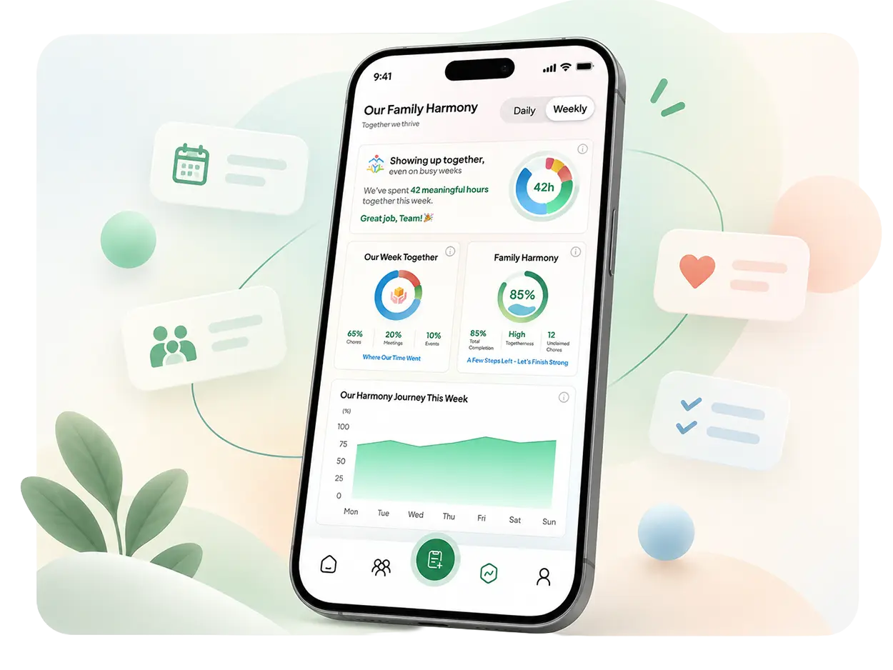 Aligna family harmony app dashboard